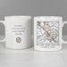 Personalised Present Day Map Compass Mug - The Gift Cabin UK