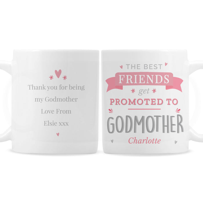 Personalised Pink Promoted To Mug - The Gift Cabin UK