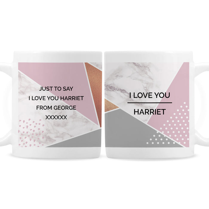 Personalised Geometric Mug - The Gift Cabin UK