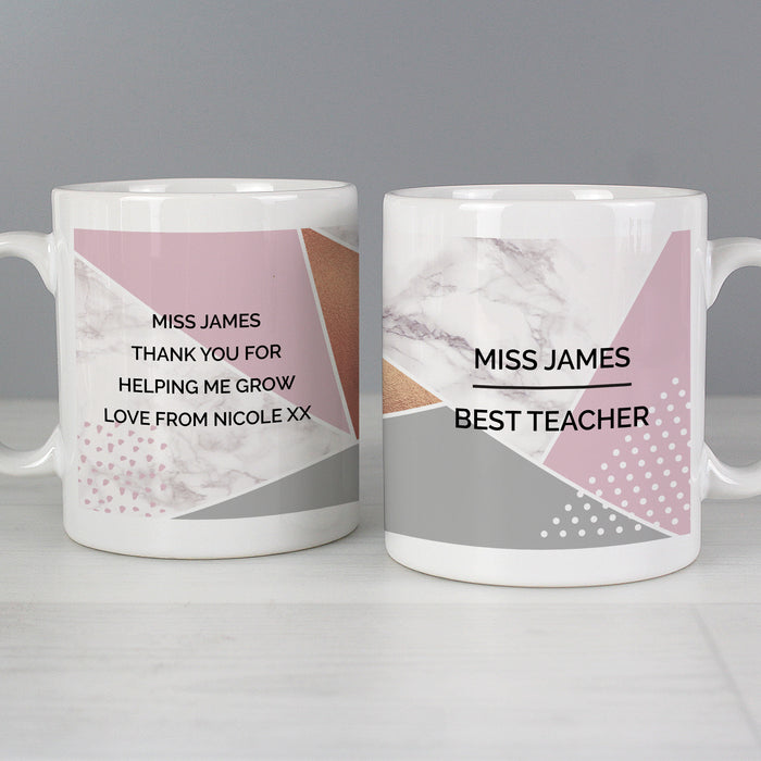 Personalised Geometric Mug - The Gift Cabin UK