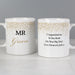 Personalised Gold Confetti Wedding Mug Set - The Gift Cabin UK