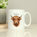 Personalised Highland Cow Mug - Male - The Gift Cabin UK