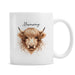 Personalised Highland Cow Mug - Female - The Gift Cabin UK