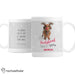 Personalised Rachael Hale Christmas Dachshund Through the Snow Mug - The Gift Cabin UK