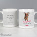 Personalised Rachael Hale Christmas Dachshund Through the Snow Mug - The Gift Cabin UK