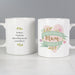 Personalised Floral Heart Mug - The Gift Cabin UK