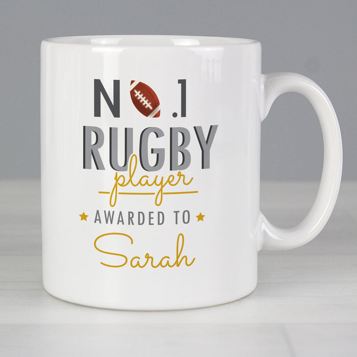 Personalised No.1 Rugby Player Mug - The Gift Cabin UK