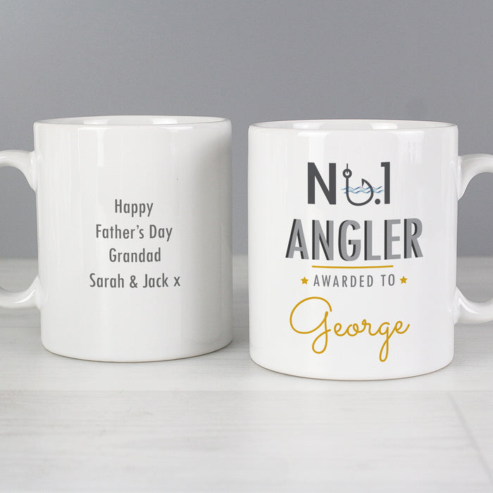 Personalised No.1 Angler Mug - The Gift Cabin UK