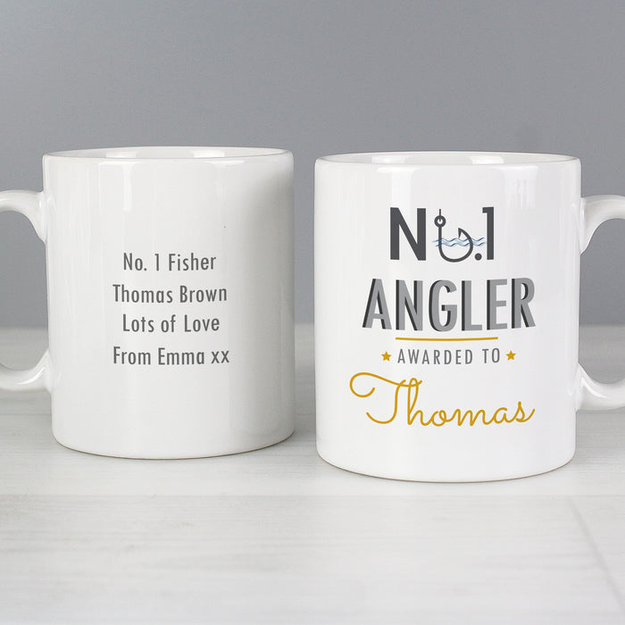 Personalised No.1 Angler Mug - The Gift Cabin UK