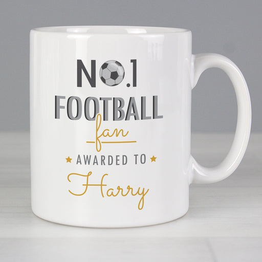 Personalised No.1 Football Fan Mug - The Gift Cabin UK