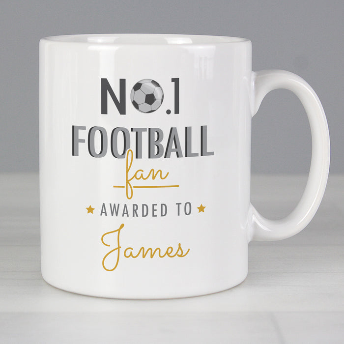 Personalised No.1 Football Fan Mug - The Gift Cabin UK