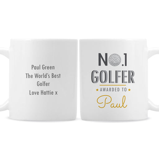 Personalised No.1 Golfer Mug - The Gift Cabin UK