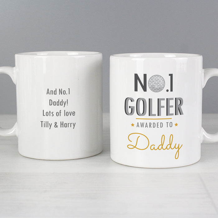 Personalised No.1 Golfer Mug - The Gift Cabin UK