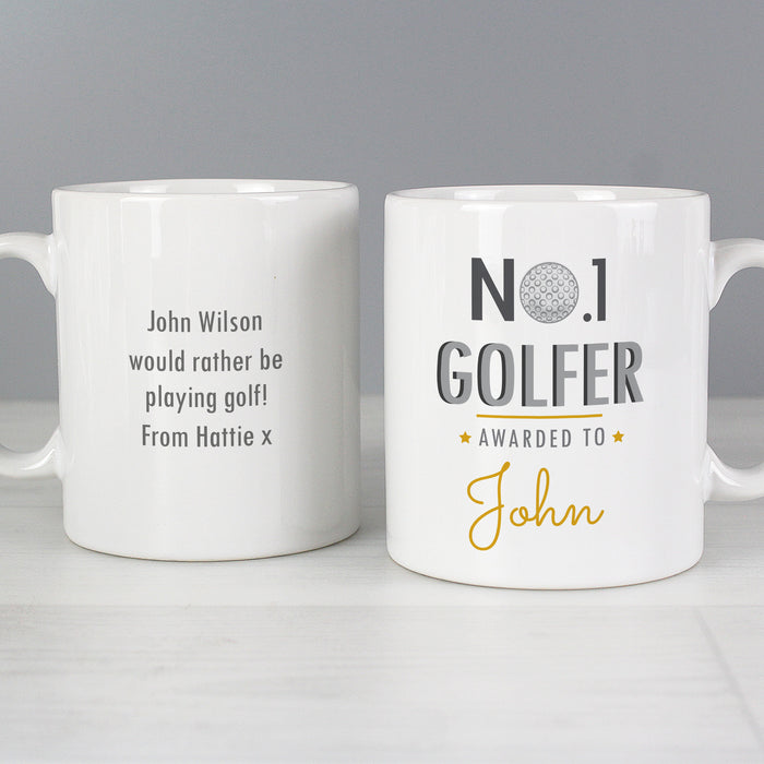 Personalised No.1 Golfer Mug - The Gift Cabin UK