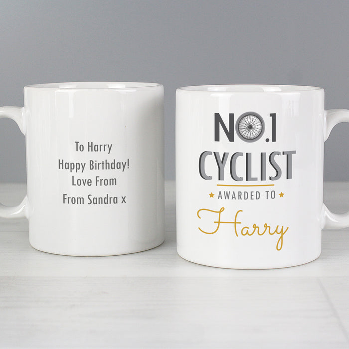 Personalised No.1 Cyclist Mug - The Gift Cabin UK