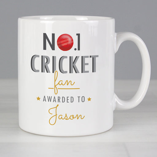 Personalised No.1 Cricket Fan Mug - The Gift Cabin UK