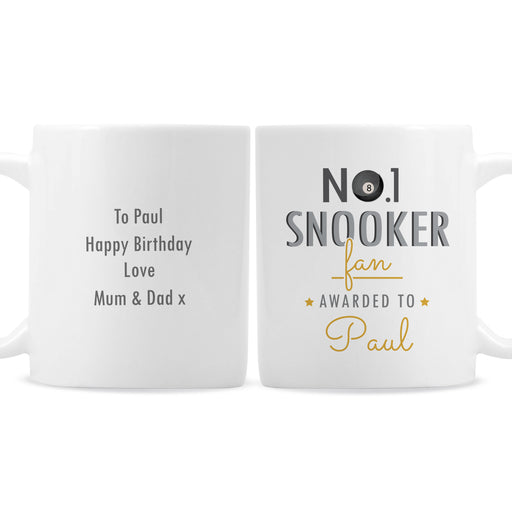 Personalised No.1 Snooker Fan Mug - The Gift Cabin UK