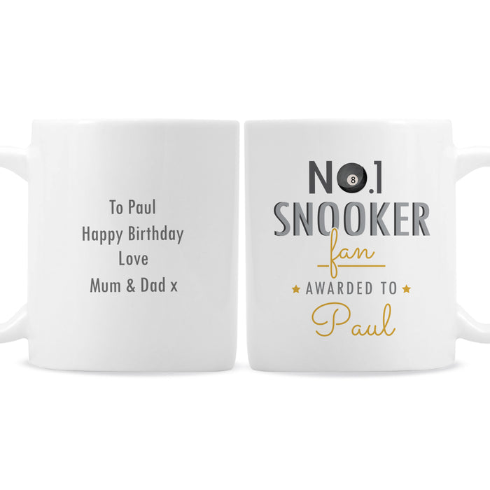 Personalised No.1 Snooker Fan Mug - The Gift Cabin UK