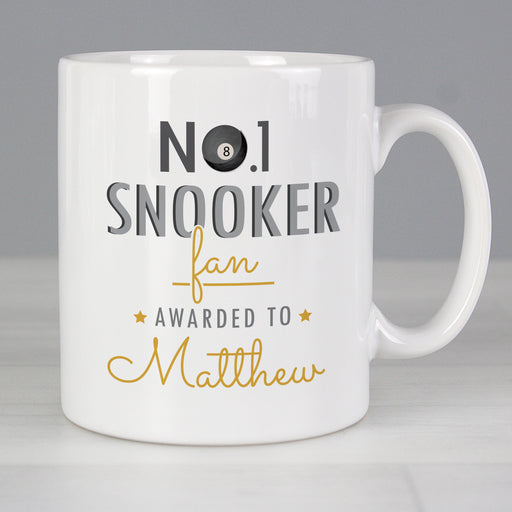 Personalised No.1 Snooker Fan Mug - The Gift Cabin UK