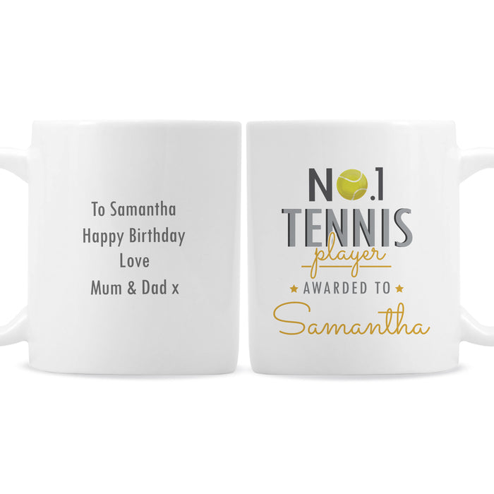 Personalised No.1 Tennis Player Mug - The Gift Cabin UK