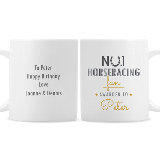 Personalised No.1 Horseracing Fan Mug - The Gift Cabin UK