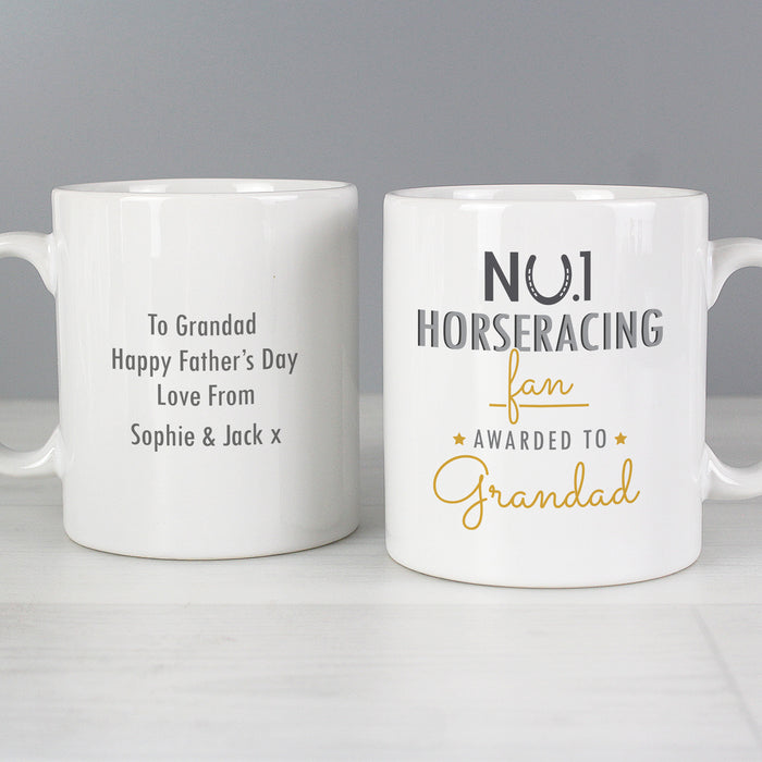 Personalised No.1 Horseracing Fan Mug - The Gift Cabin UK