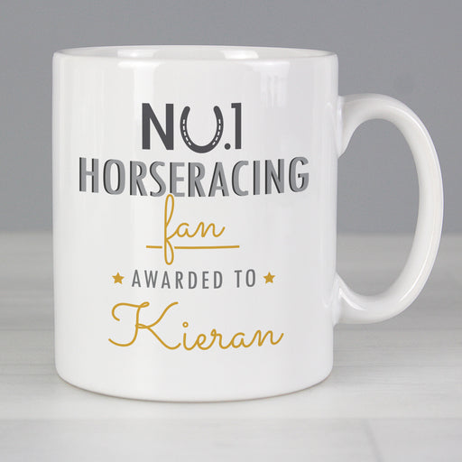 Personalised No.1 Horseracing Fan Mug - The Gift Cabin UK