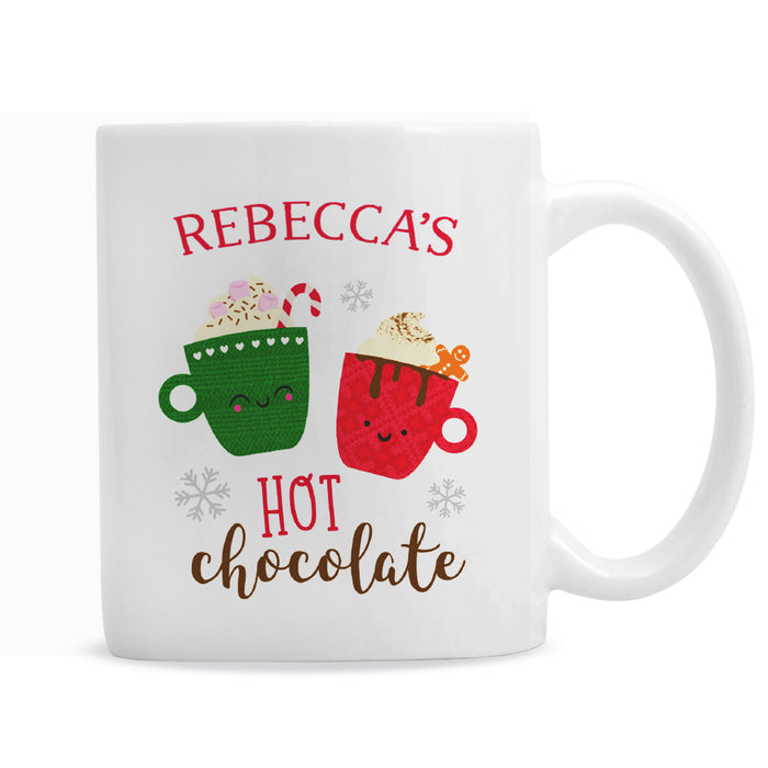 Personalised Cute Christmas Hot Chocolate Mug - The Gift Cabin UK