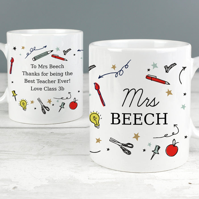 Personalised School Teachers Mug - The Gift Cabin UK