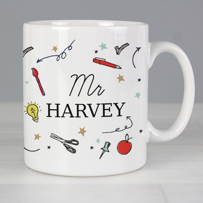 Personalised School Teachers Mug - The Gift Cabin UK