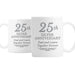 Personalised 25th Silver Anniversary Mug Set - The Gift Cabin UK