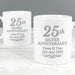 Personalised 25th Silver Anniversary Mug Set - The Gift Cabin UK