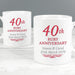 Personalised 40th Ruby Anniversary Mug Set - The Gift Cabin UK