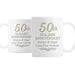 Personalised 50th Golden Anniversary Mug Set - The Gift Cabin UK