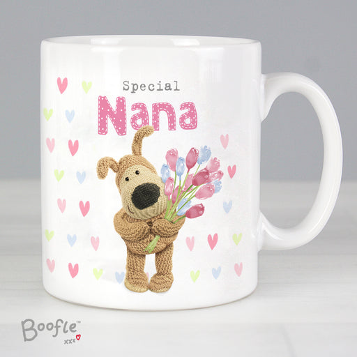 Personalised Boofle Birthday Flowers Mug - The Gift Cabin UK