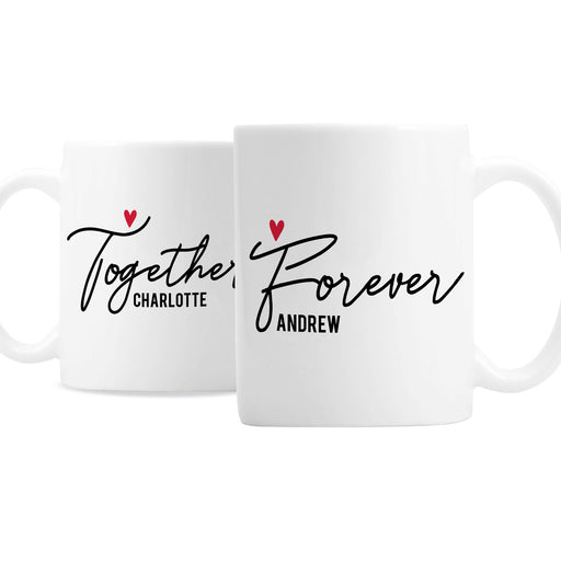 Personalised Together Forever Mug Set - The Gift Cabin UK