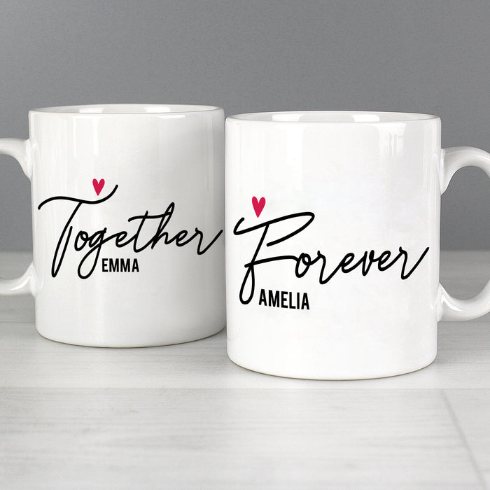 Personalised Together Forever Mug Set - The Gift Cabin UK