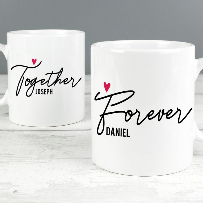 Personalised Together Forever Mug Set - The Gift Cabin UK