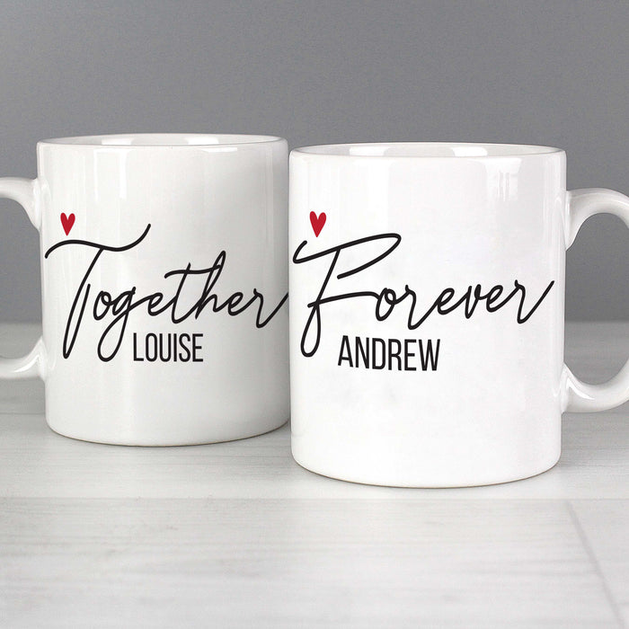 Personalised Together Forever Mug Set - The Gift Cabin UK