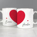 Personalised Two Hearts Mug Set - The Gift Cabin UK