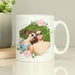 Personalised Floral Abstract Photo Upload Mug - The Gift Cabin UK