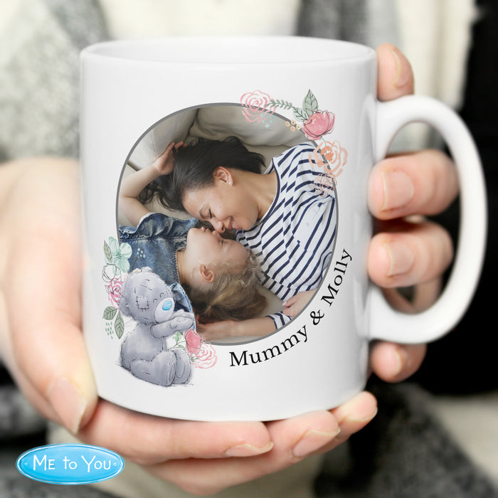 Personalised Me To You Floral Photo Upload Mug - The Gift Cabin UK