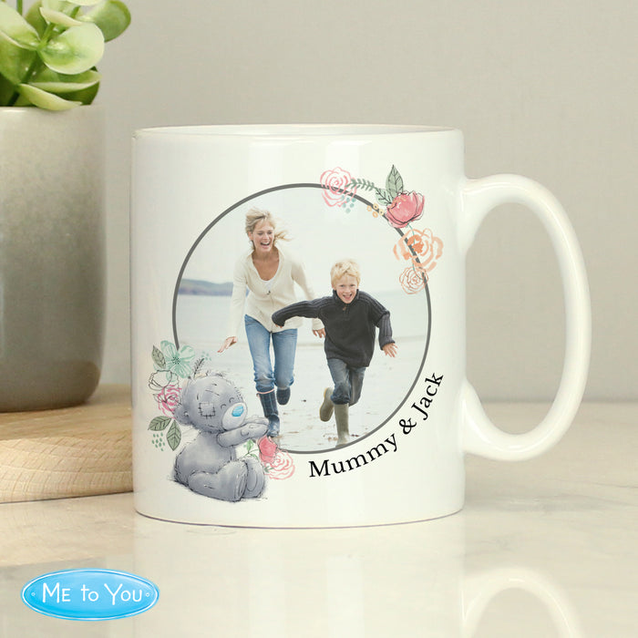 Personalised Me To You Floral Photo Upload Mug - The Gift Cabin UK