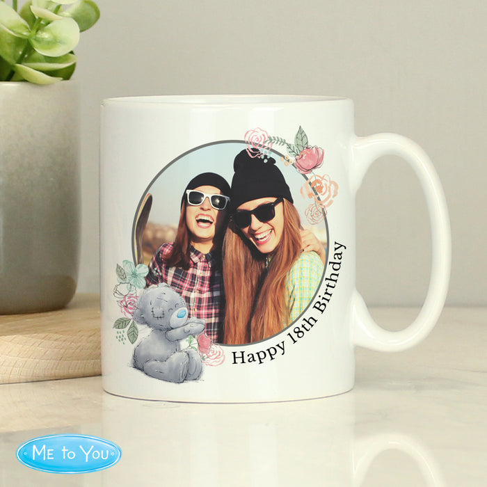 Personalised Me To You Floral Photo Upload Mug - The Gift Cabin UK