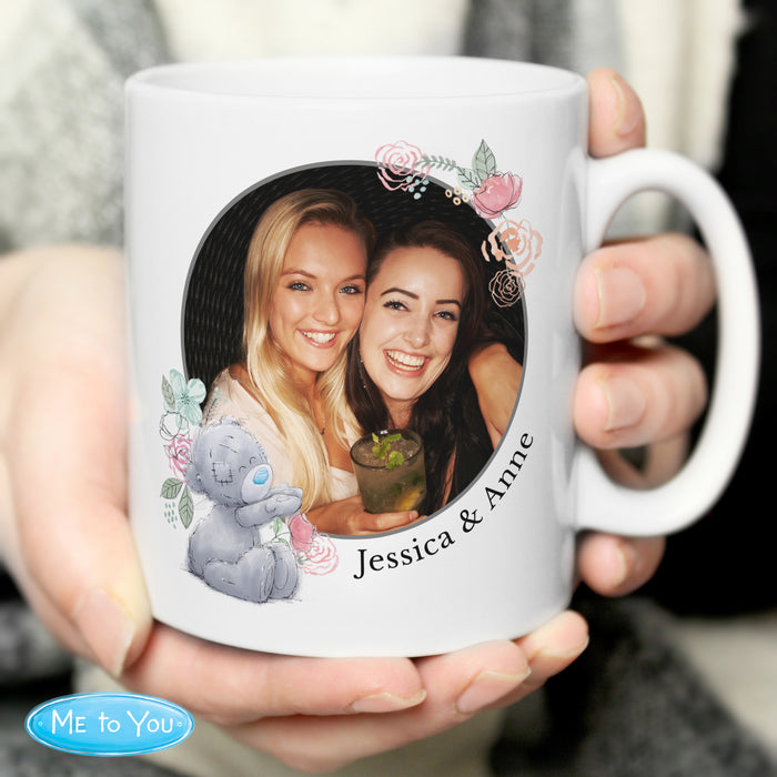 Personalised Me To You Floral Photo Upload Mug - The Gift Cabin UK