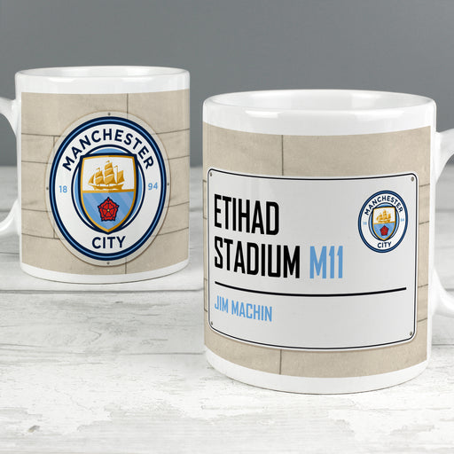 Manchester City FC Street Sign Mug - The Gift Cabin UK