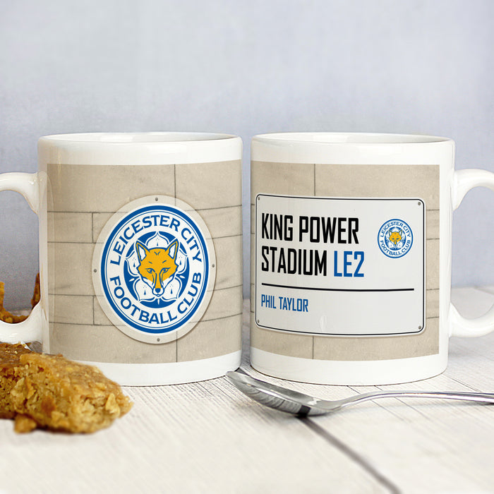 Leicester City FC Street Sign Mug - The Gift Cabin UK