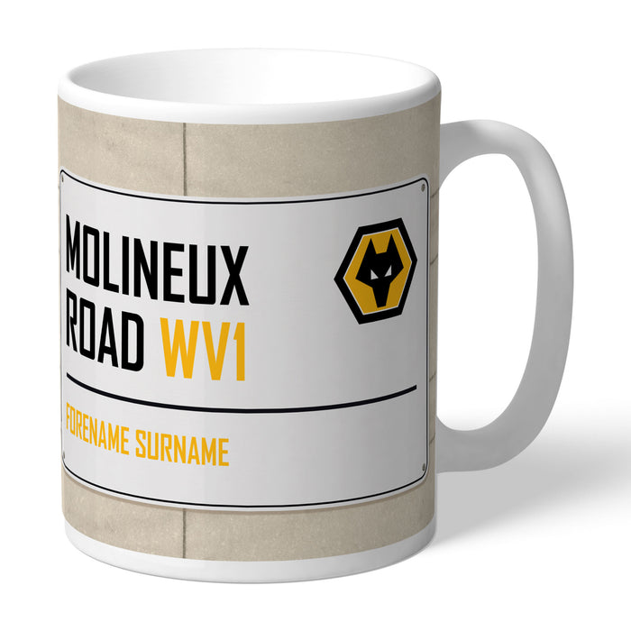 Wolves Street Sign Mug - The Gift Cabin UK