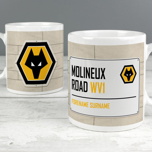 Wolves Street Sign Mug - The Gift Cabin UK