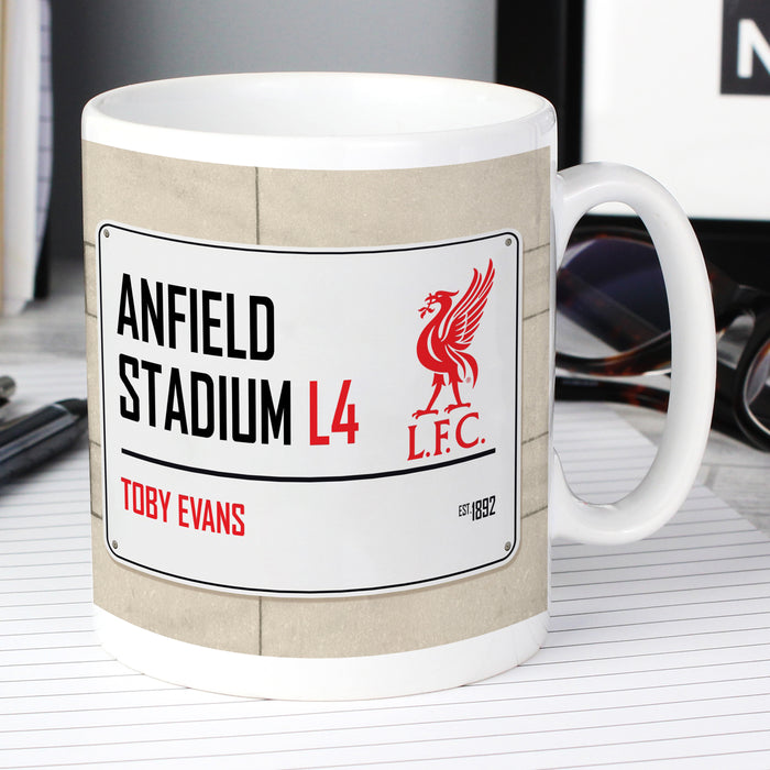 Liverpool FC Street Sign Mug - The Gift Cabin UK